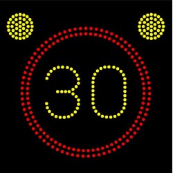 Panou stradal VMS cu indicatoare rutiere variabile - montabil pe stalp stradal  